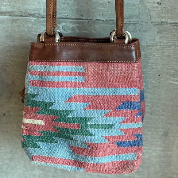 VINTAGE handmade Aztec bucket bag - Picture 4 of 7